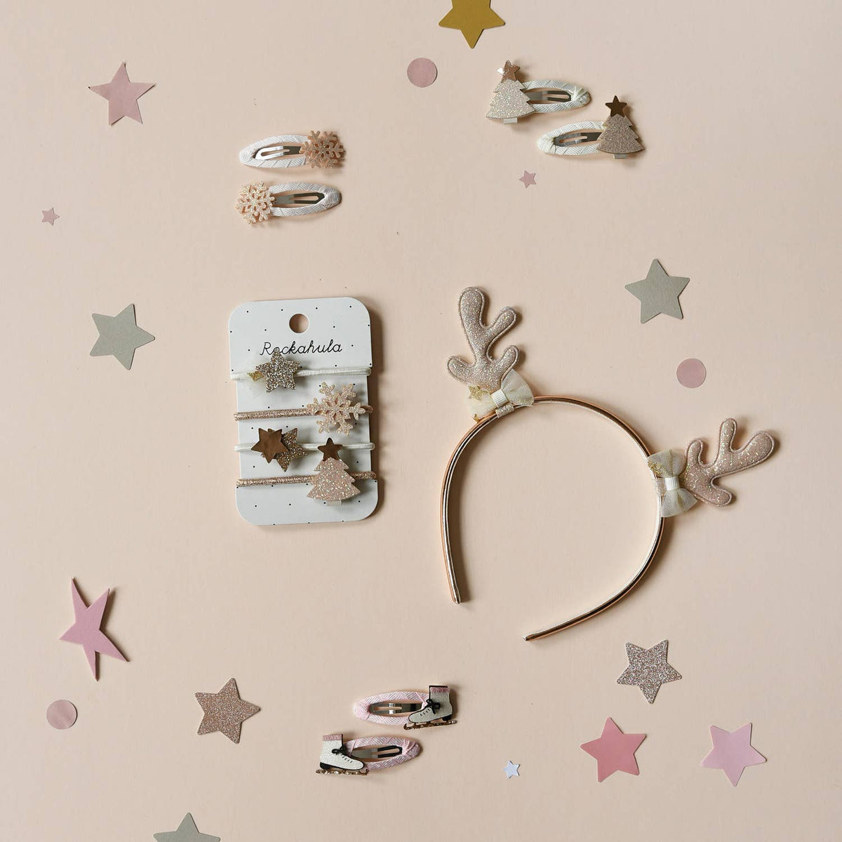 Shimmer Snowflake Clips - Rockahula Kids US