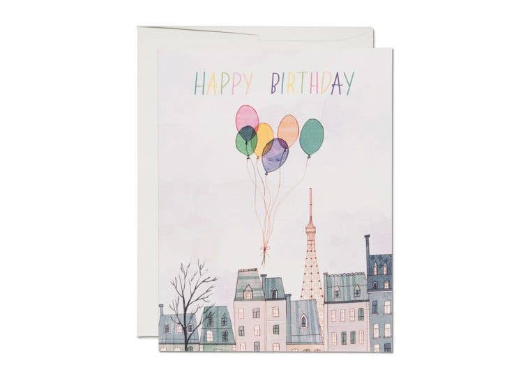 Paris Balloons - Red Cap Cards