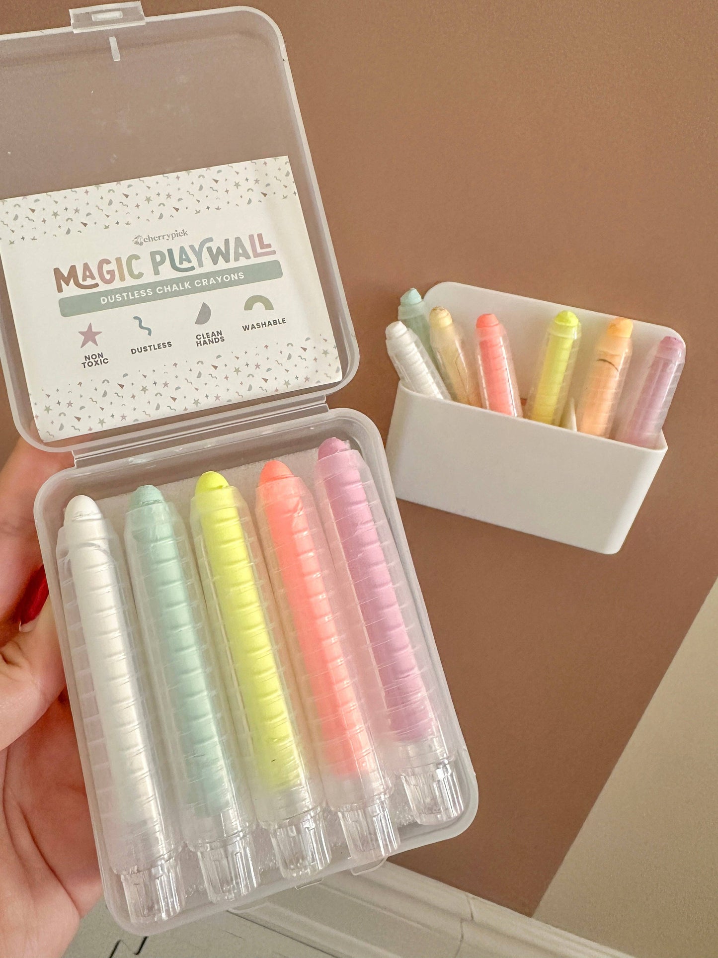 Chalk Crayons + Magnetic Holder