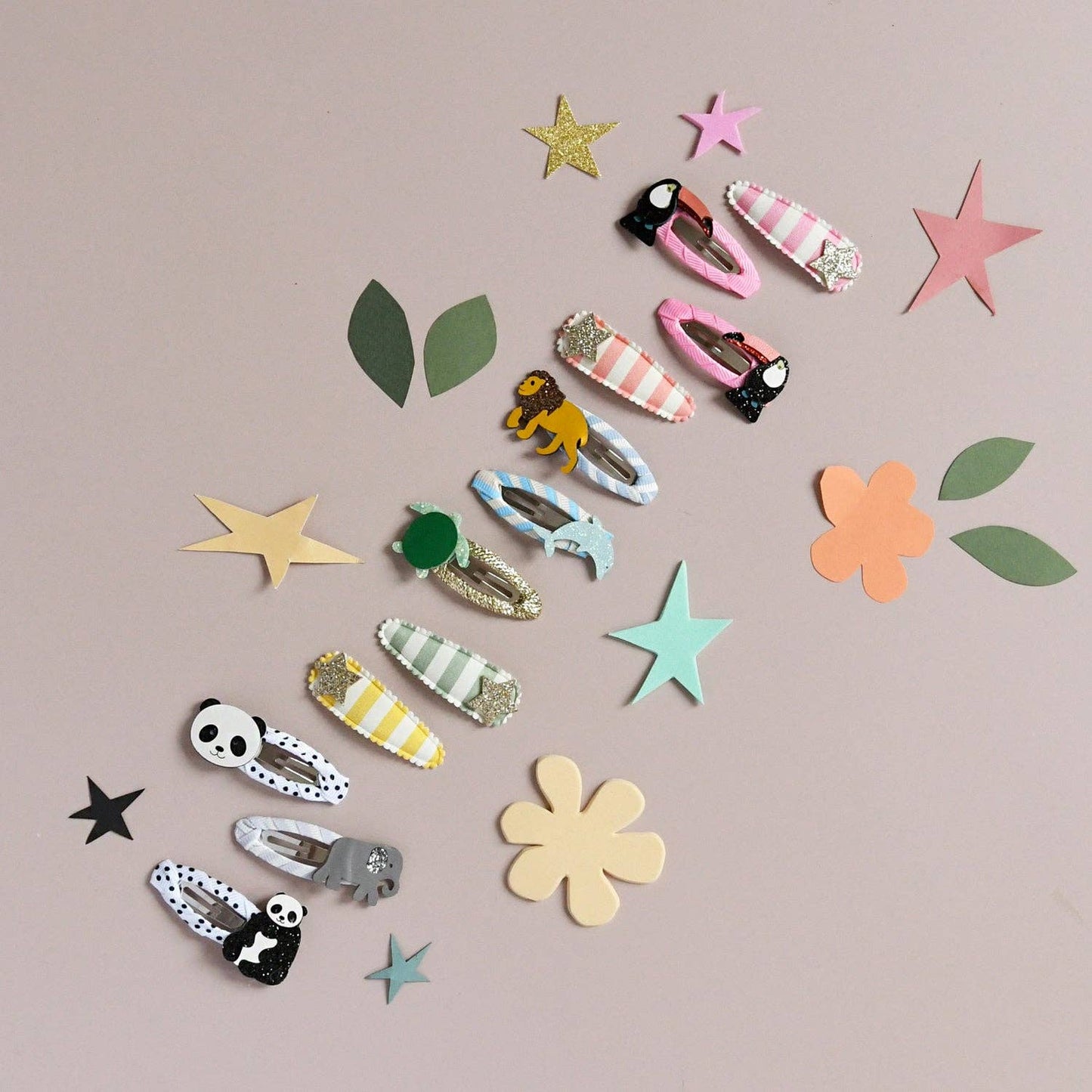 Animals Stripy Clips