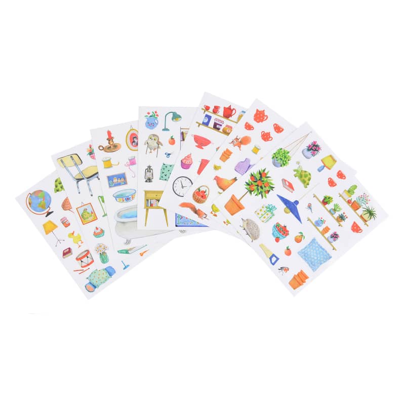 Coloring sticker book