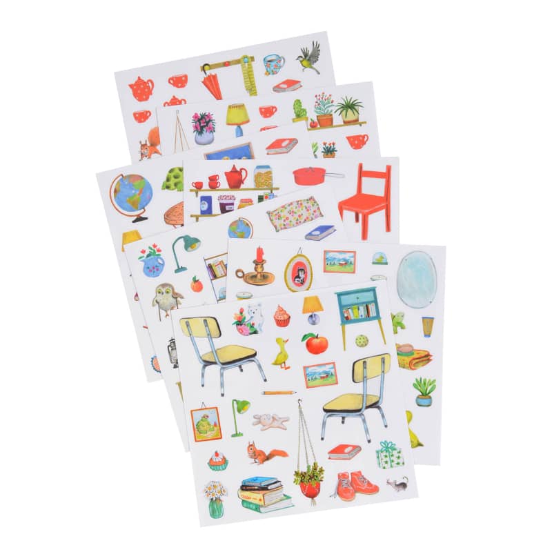 Coloring sticker book