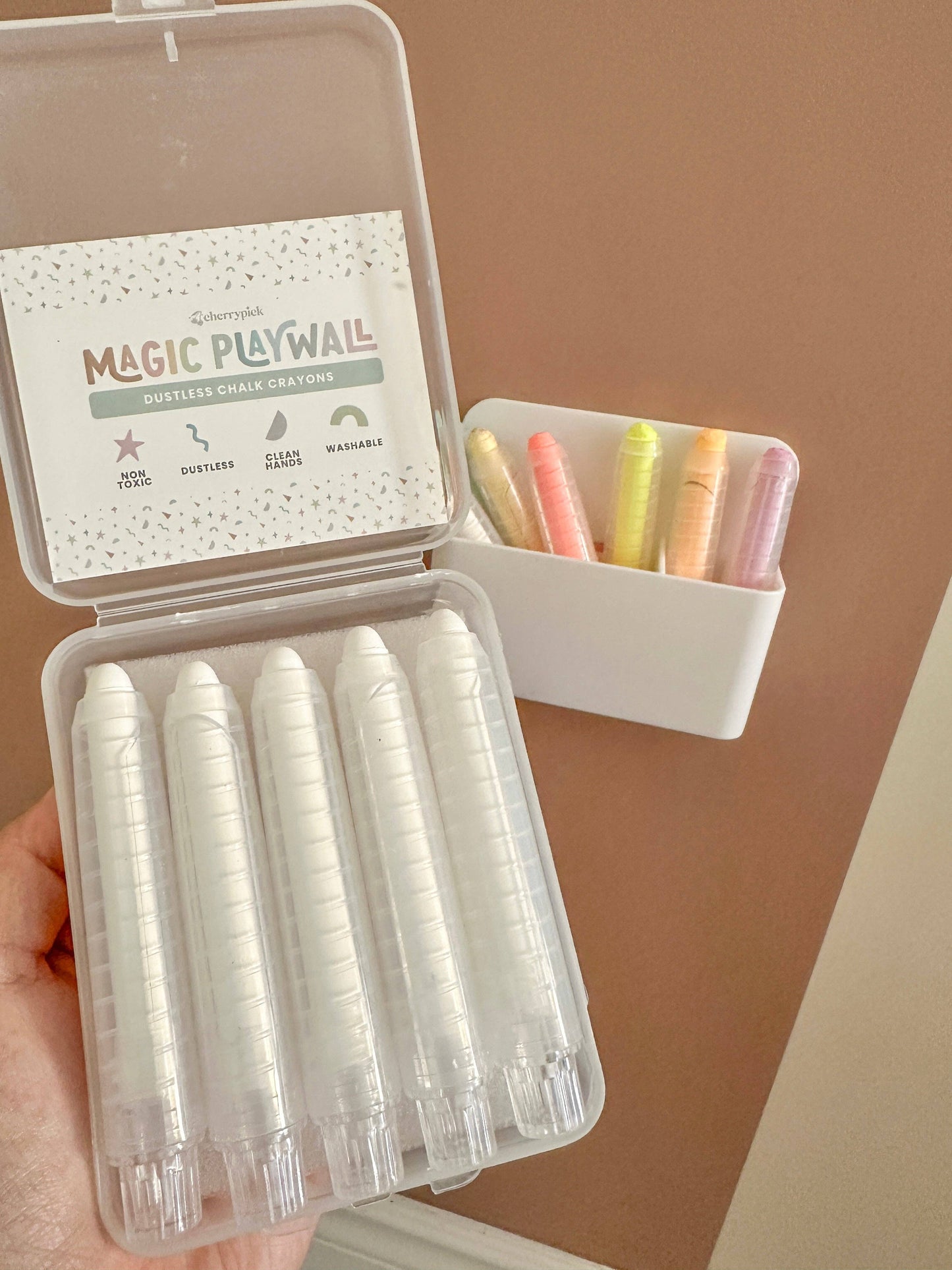 Chalk Crayons + Magnetic Holder