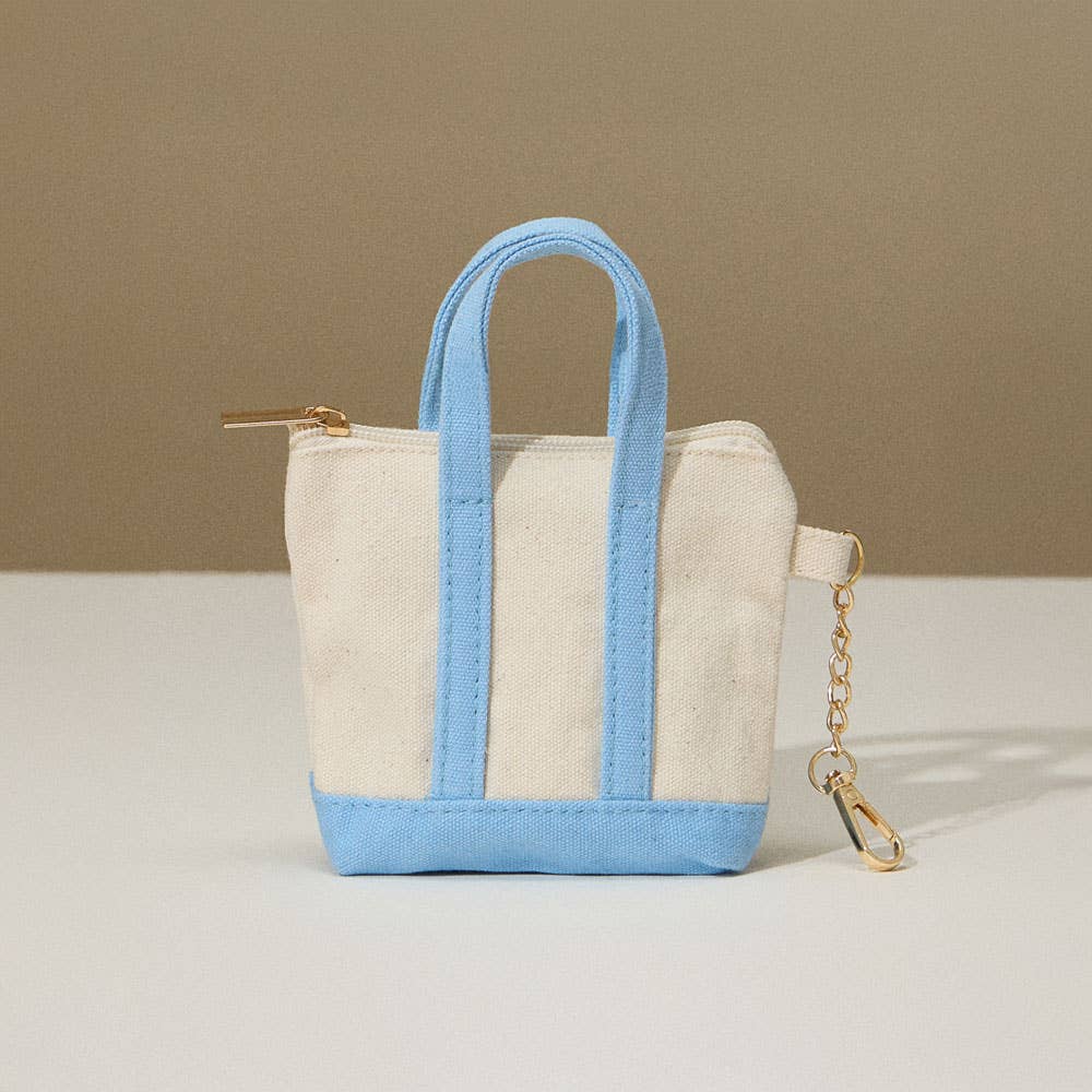 Mini Canvas Tote Bag / Bag Charm