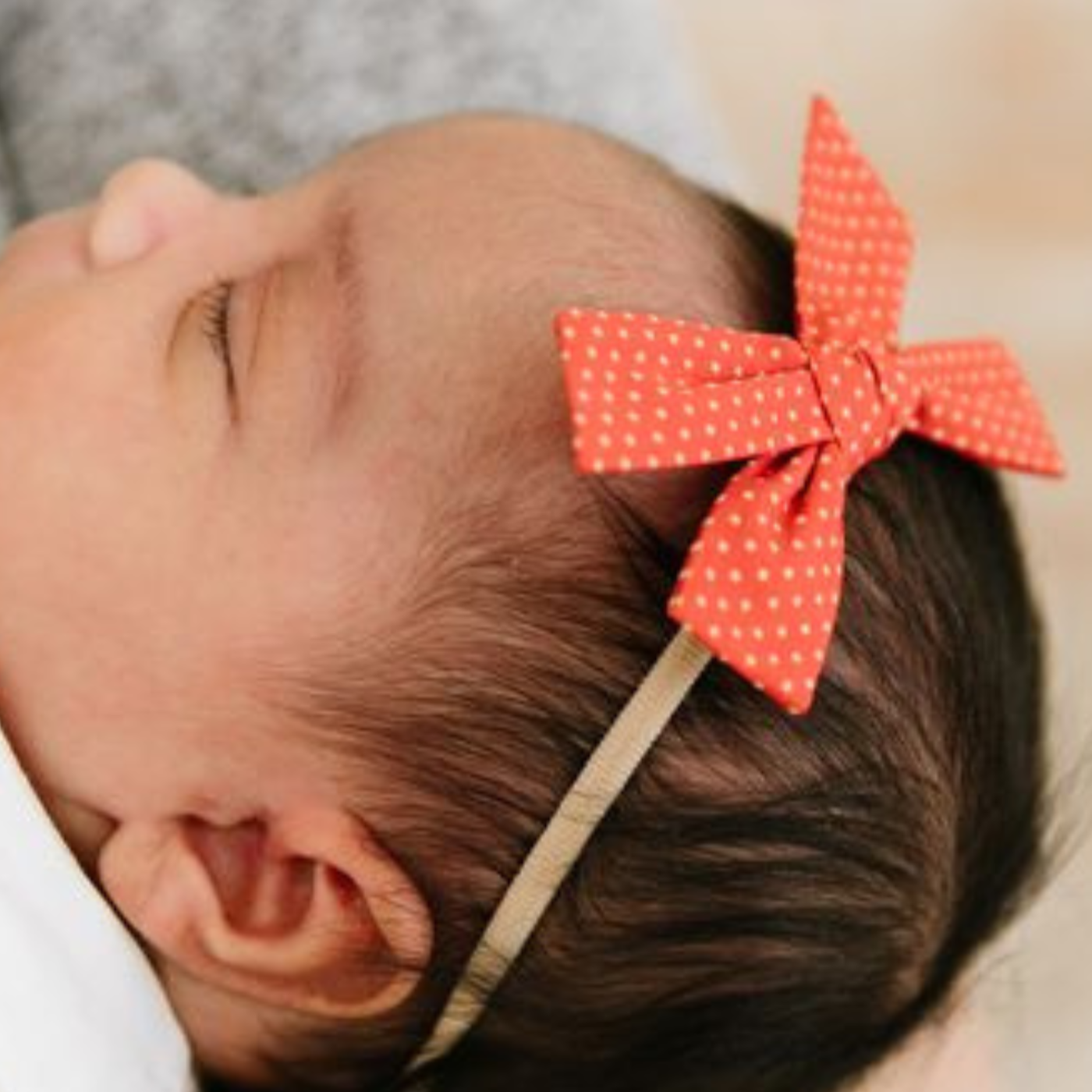 Citrus Dot Headband Bow