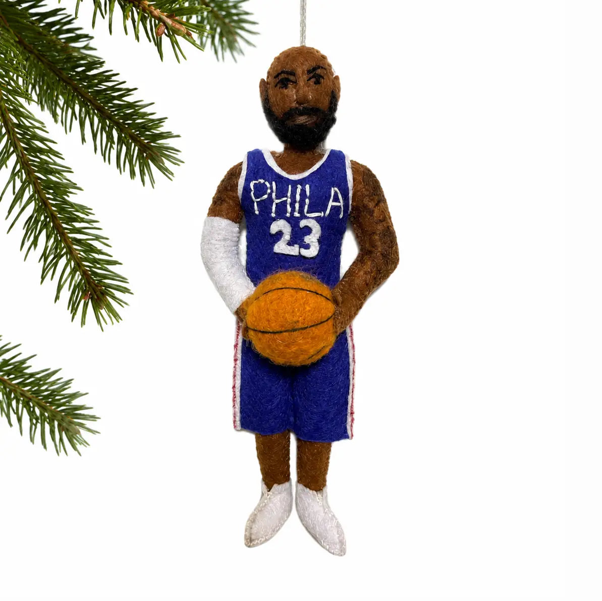 LeBron Sixers Felt Ornament