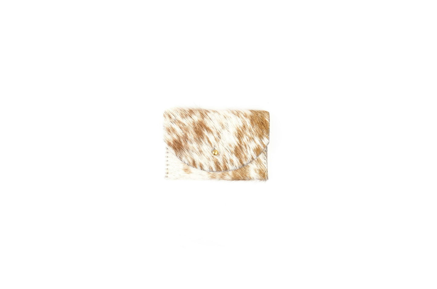 Primecut - Cardholder - Caramel Speckled Hair on Hide
