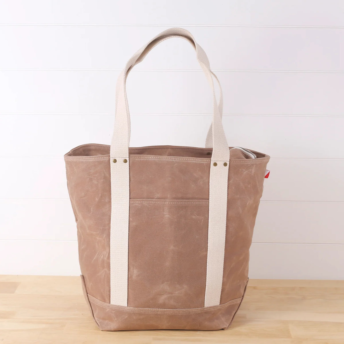 Brown Waxed Canvas Tote - ShoreBags