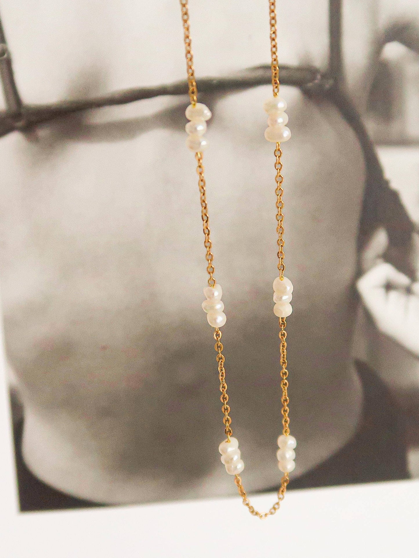 Petite Pearl Chokers Flânerie by MAIQ - 18K Non-Tarnish