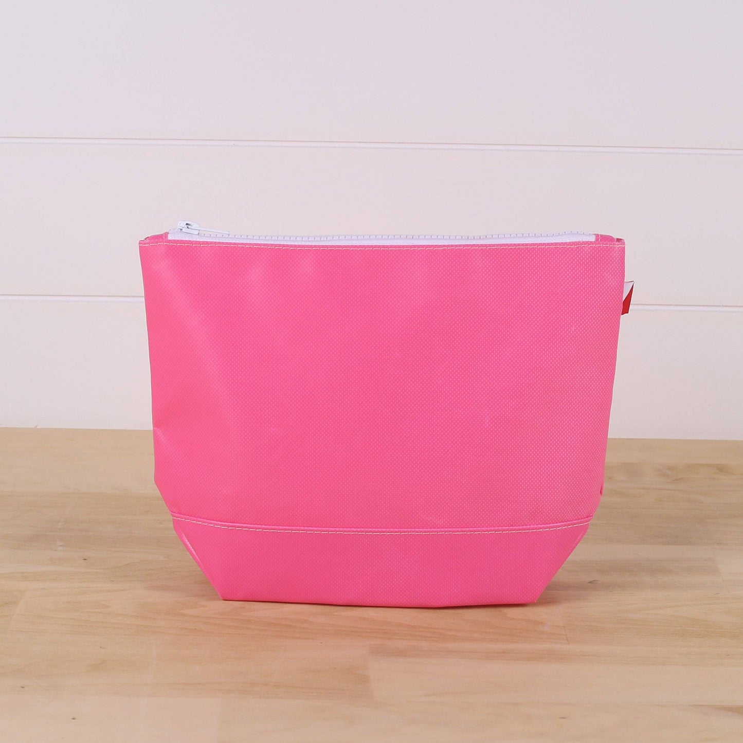 White Pouch - Big Sur Splash Zip Pouch: White / 11"W x 8"H x 3.5"D