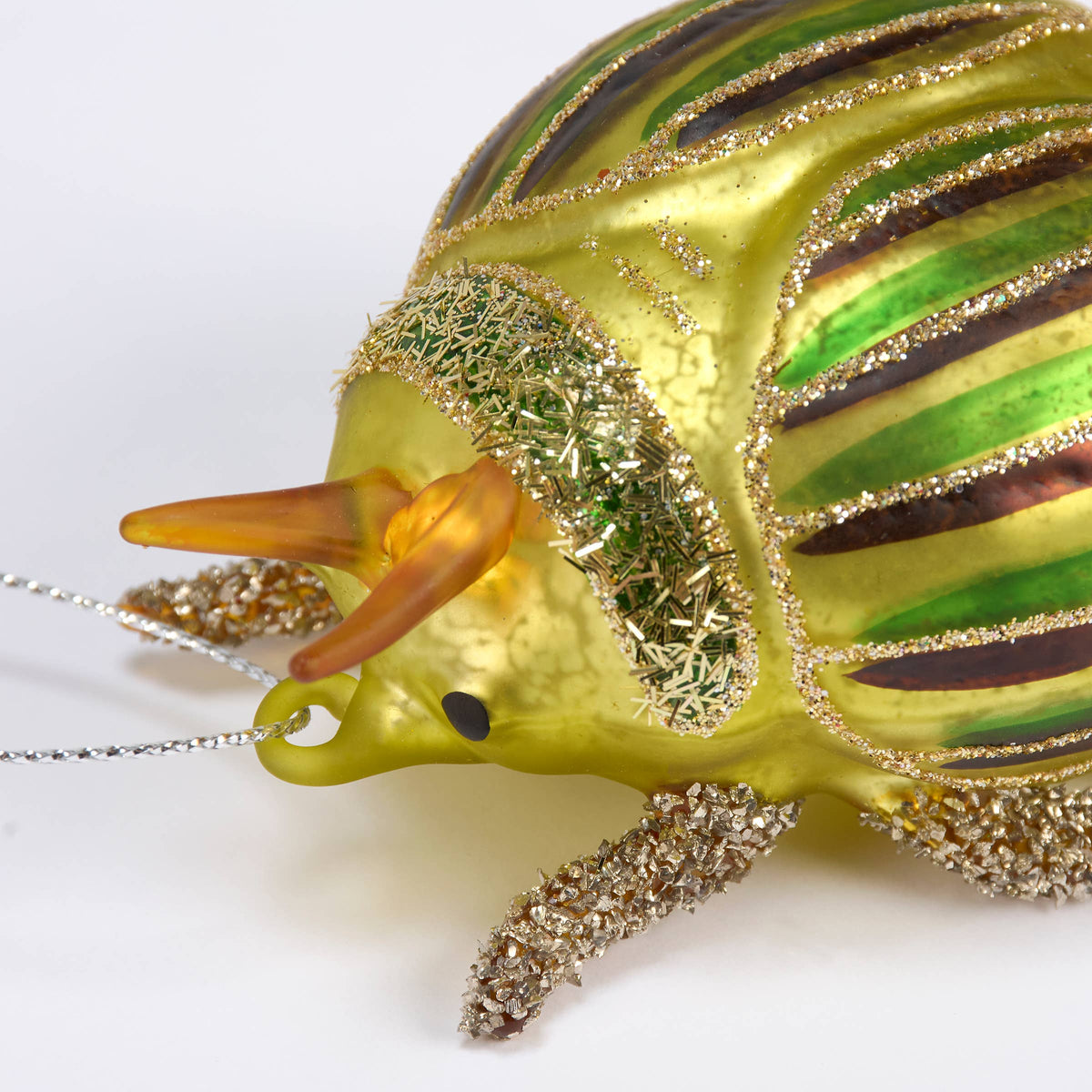 Beetle glass Ornament - Primitives by Kathy