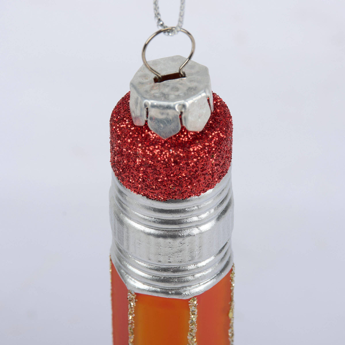 School Pencil Glass Ornament - Primitives by Kathy