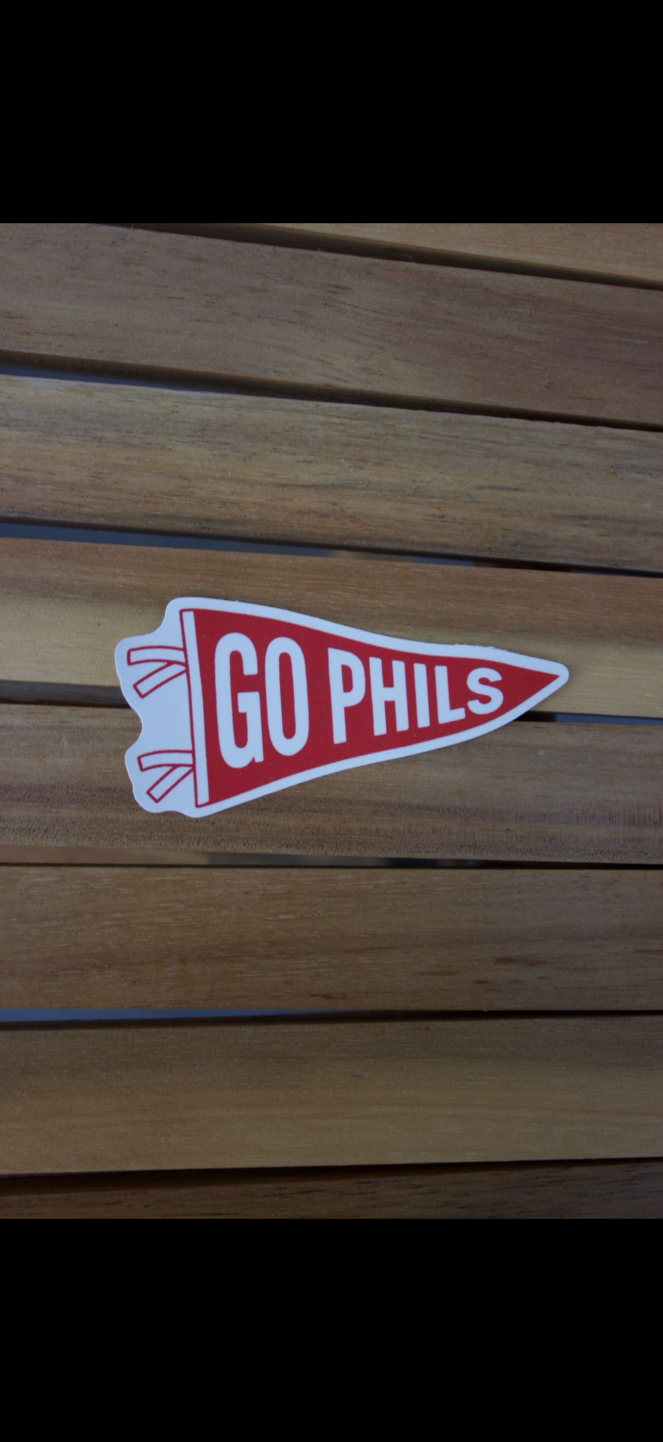 Go Phils Pennant Sticker