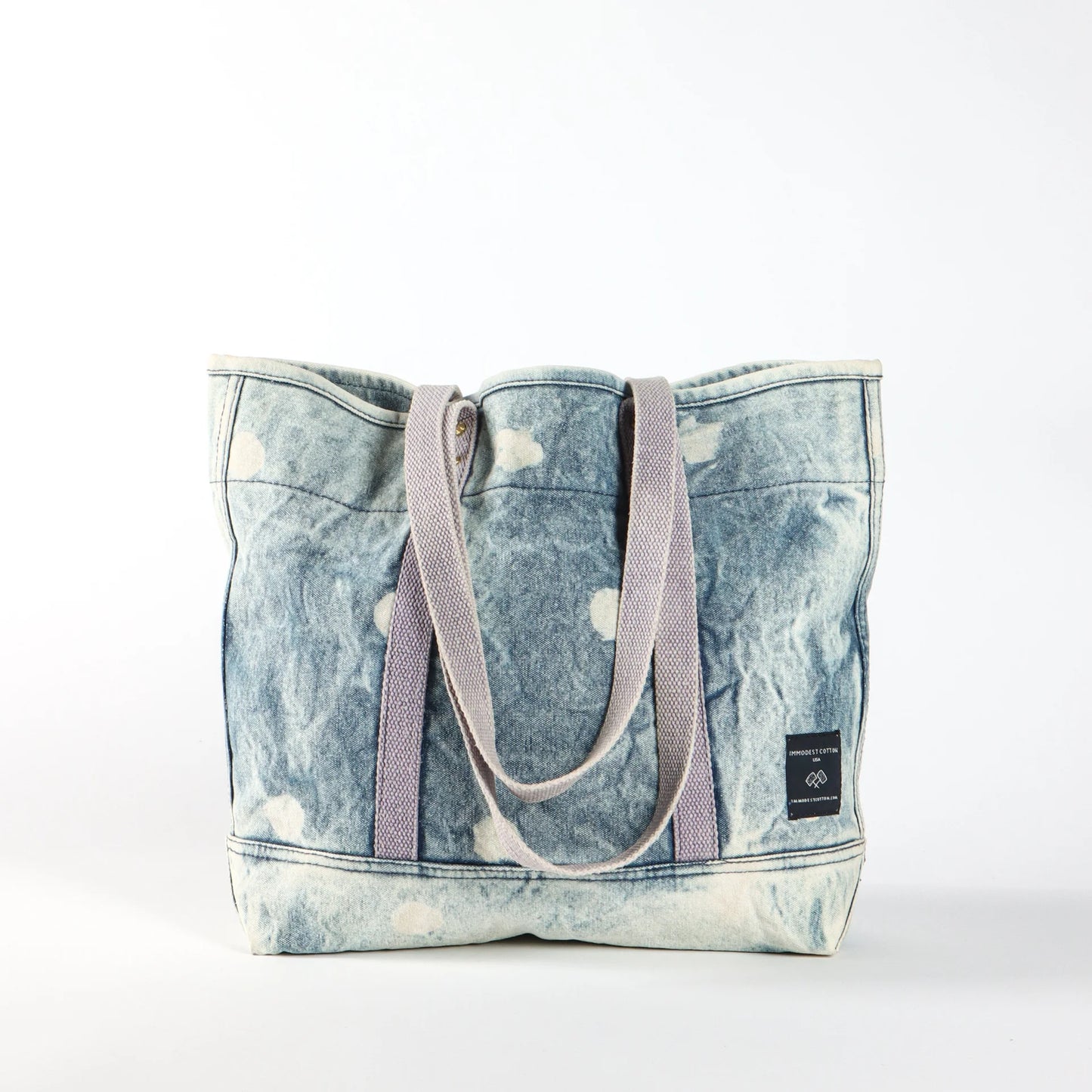 Small East West Tote | Denim Moon