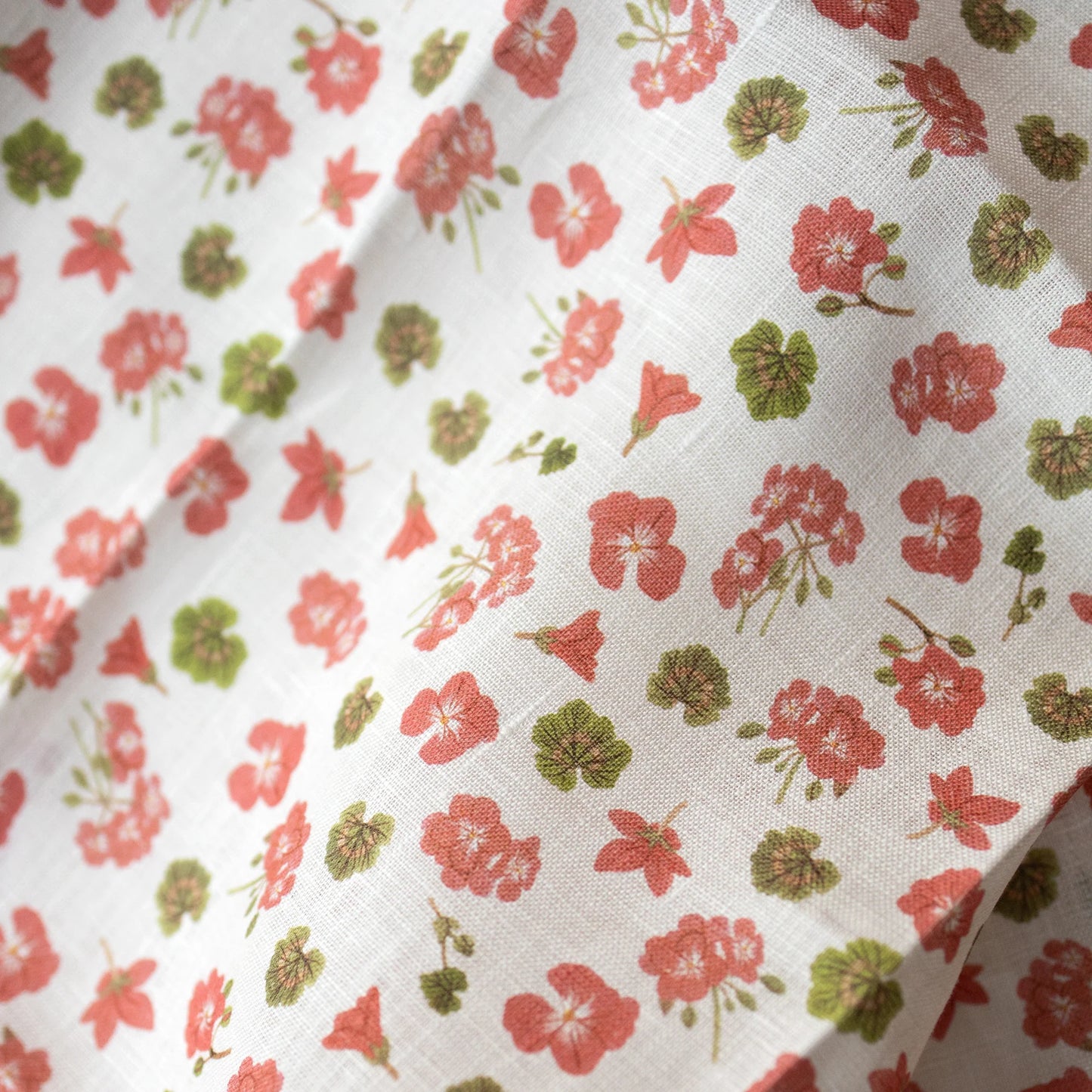 GERANIUM | 100% LINEN TEA TOWEL - Botanica Paper Co