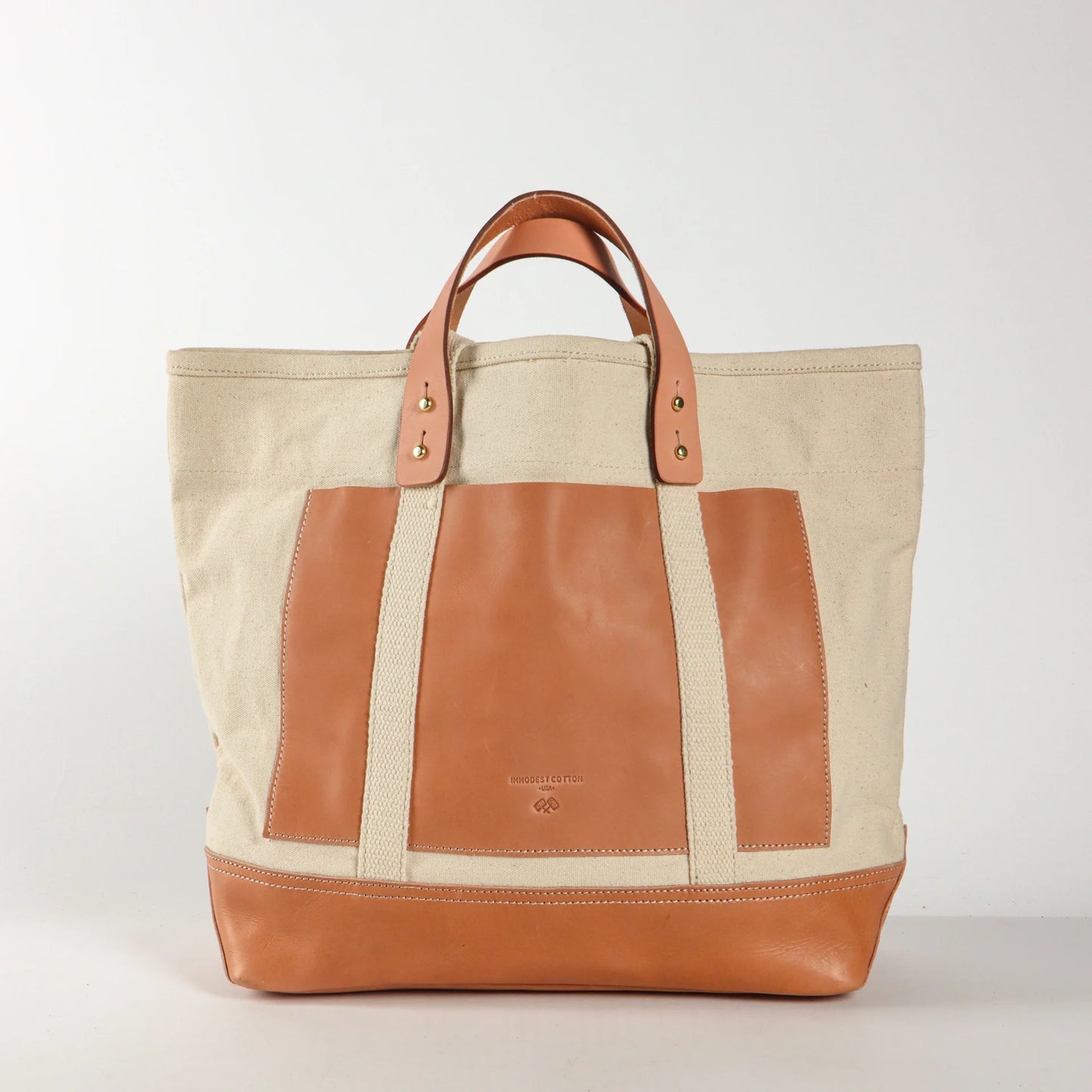 Editor Tote | Natural + Tan