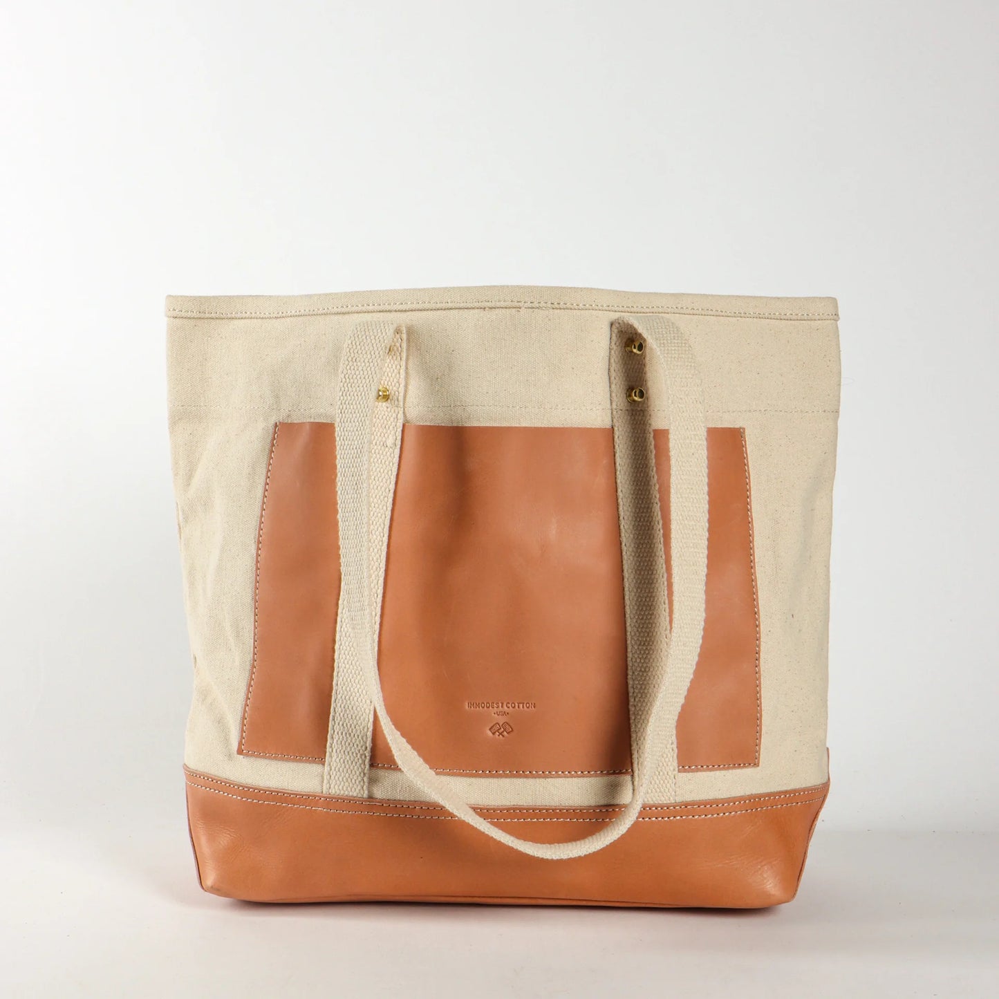 Editor Tote | Natural + Tan