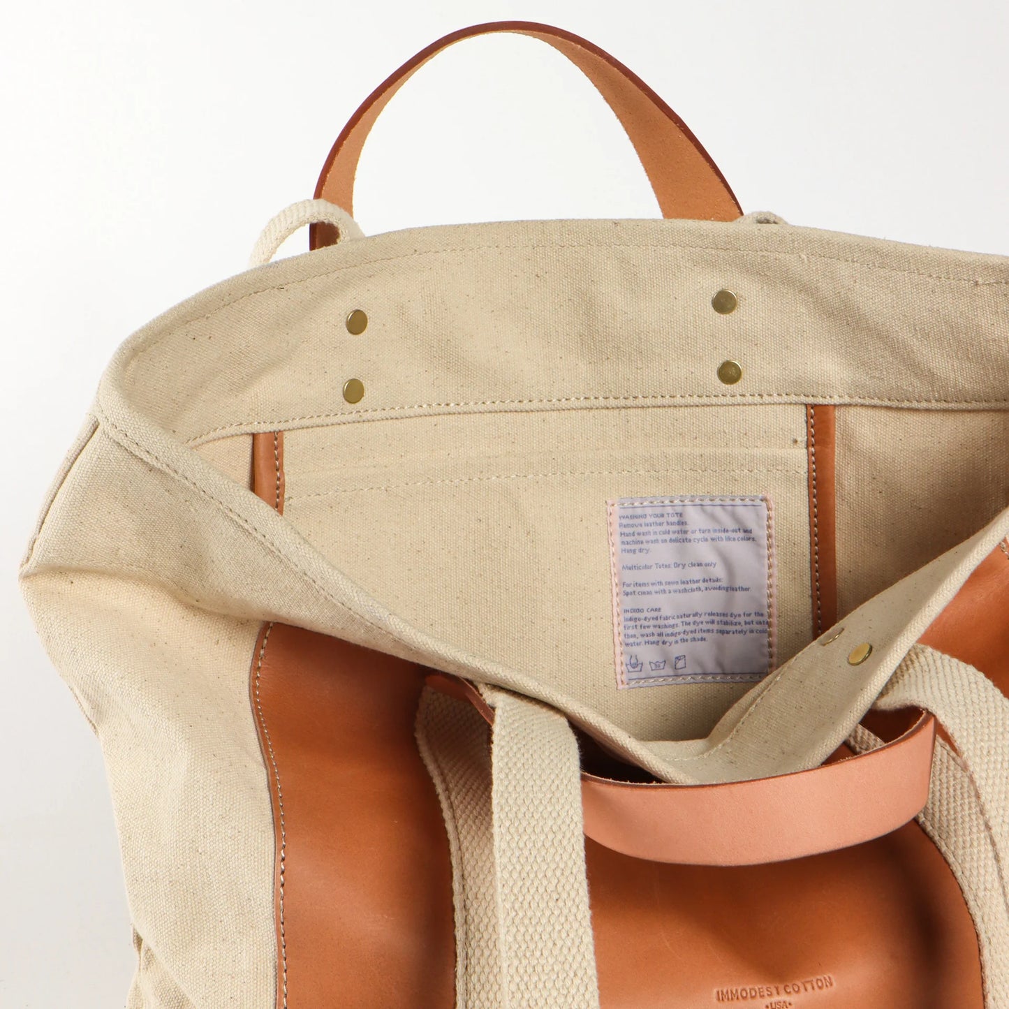 Editor Tote | Natural + Tan