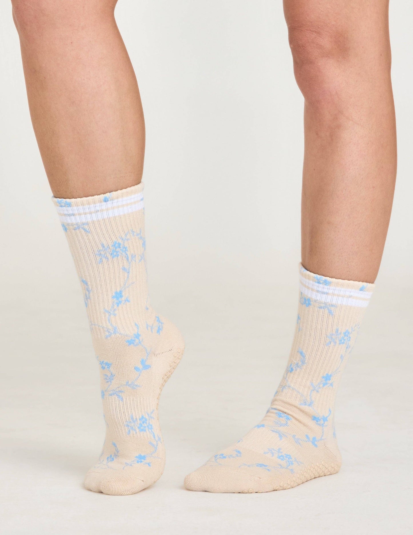 The Floral Grip Sock - LUCKY HONEY