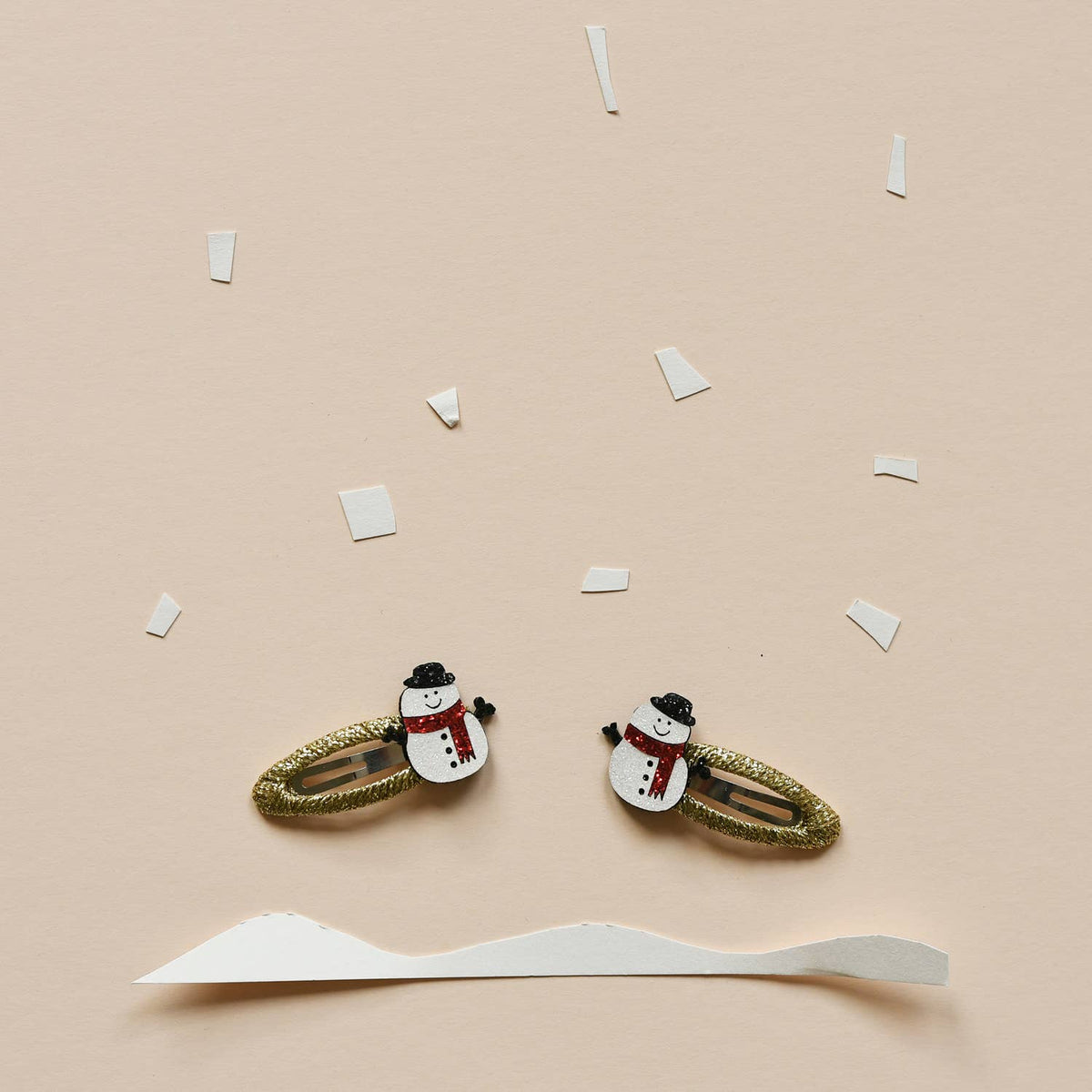 Snowman Glitter Clips - Rockahula Kids US