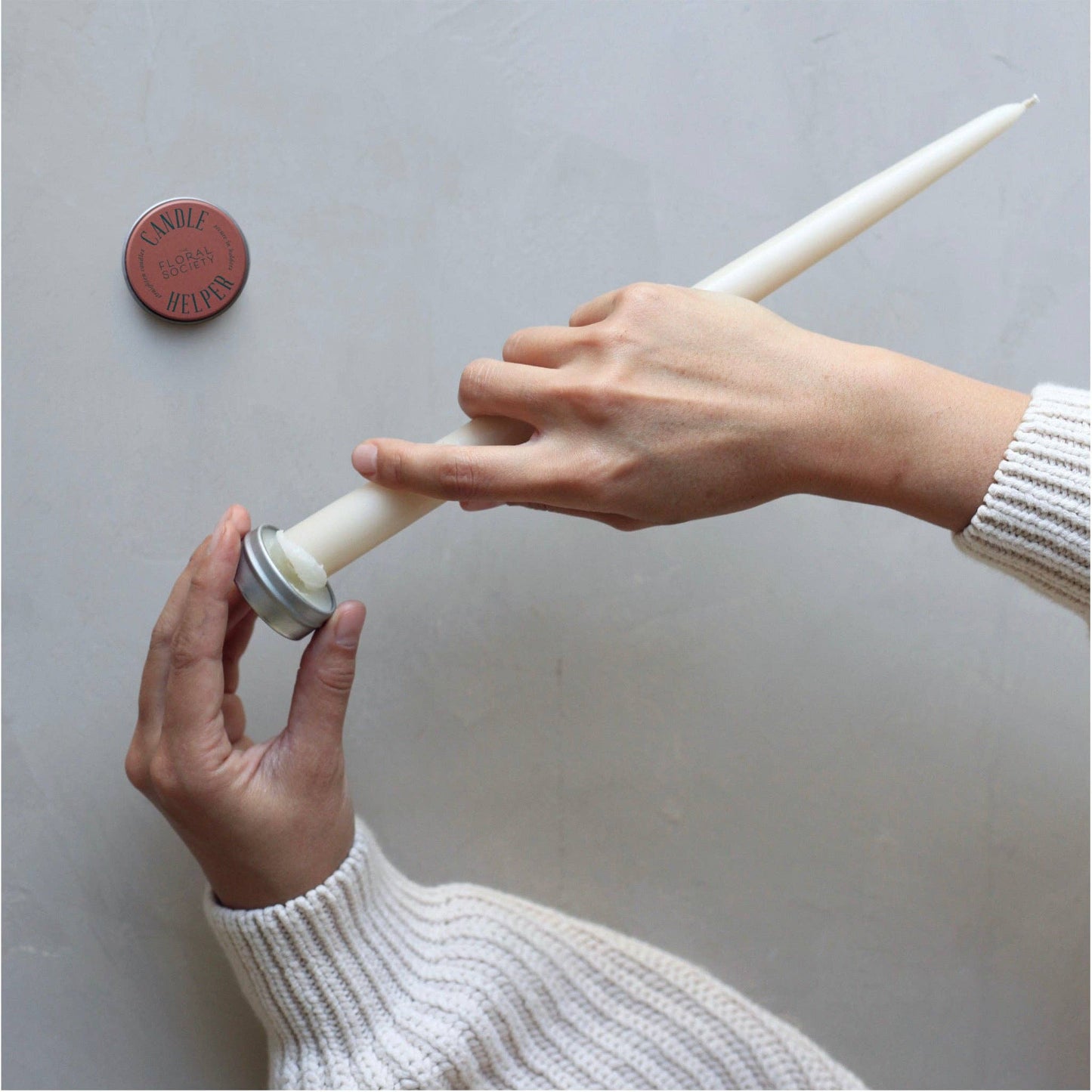 Candle Helper - taper candle support - The Floral Society