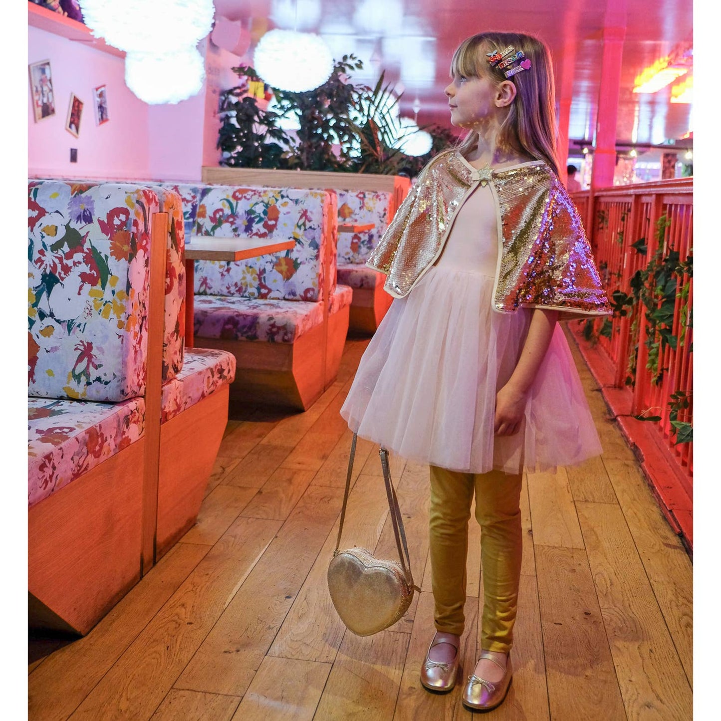 Gold Sequin Cape 3-10 Years - Rockahula Kids US