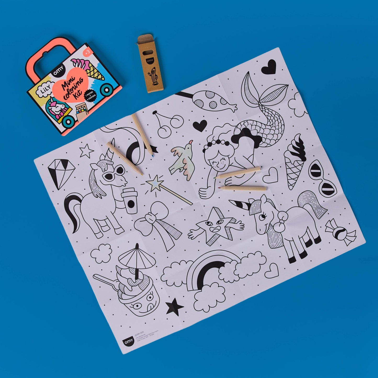 Unicorn - Mini Pocket Coloring - OMY