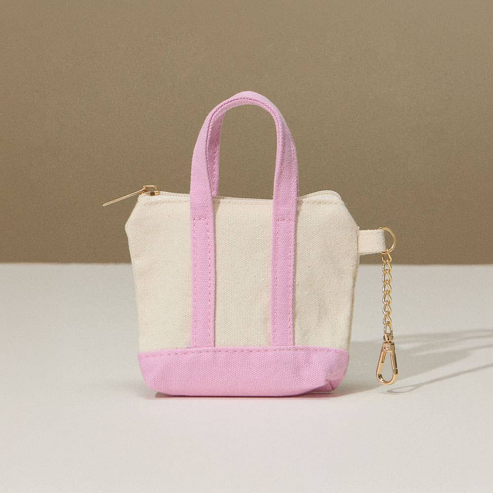 Mini Canvas Tote Bag / Bag Charm