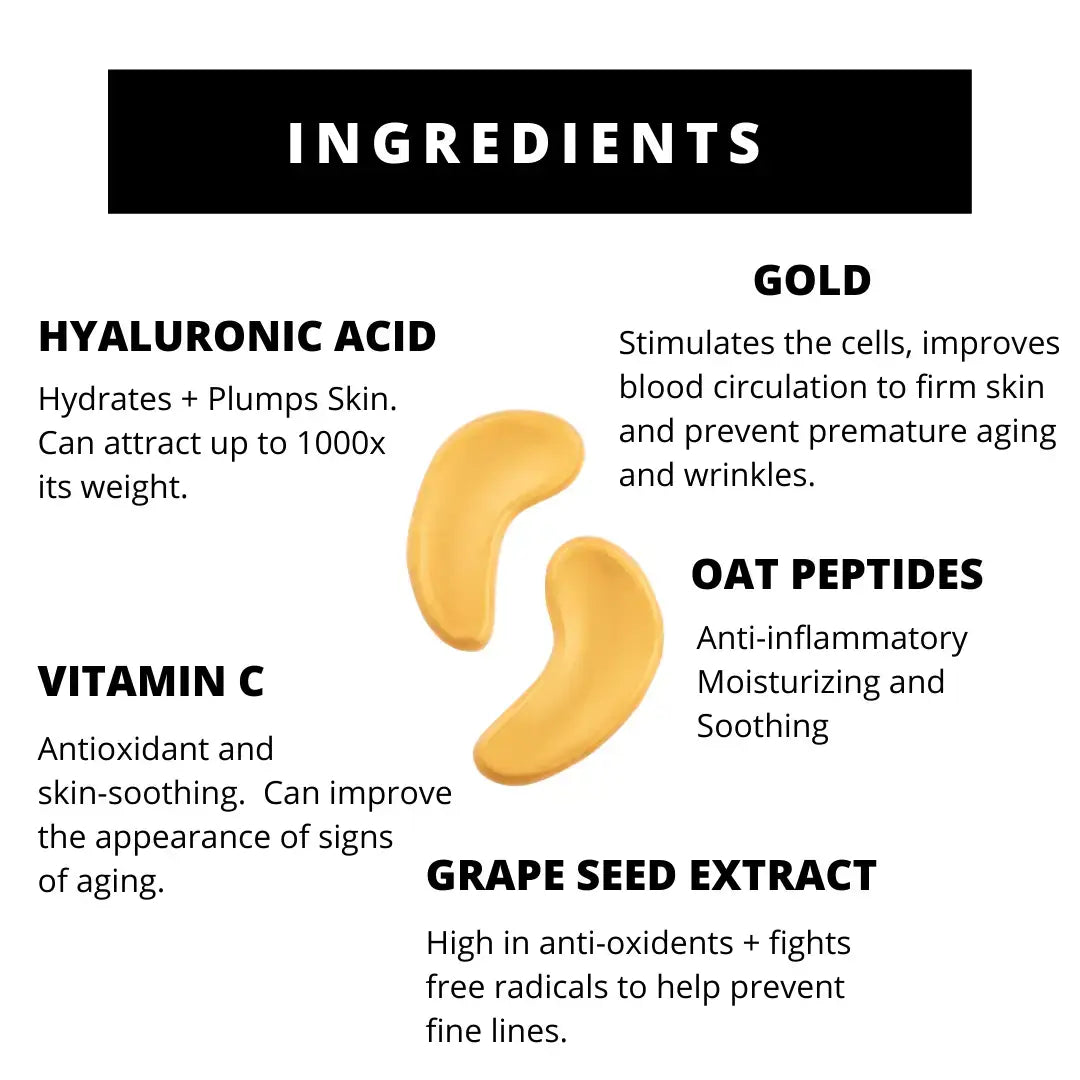 Perk Up Gold Hydrating Eye Patches for soothing