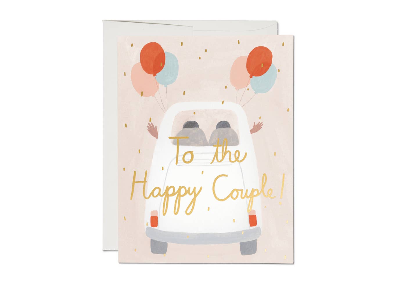 Away They Go wedding Red Cap Cards