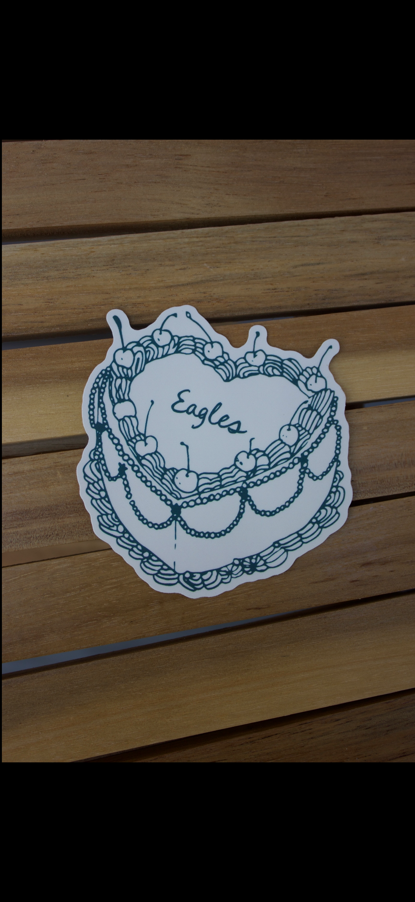 Dainty Studios - Eagles Cake Sticker
