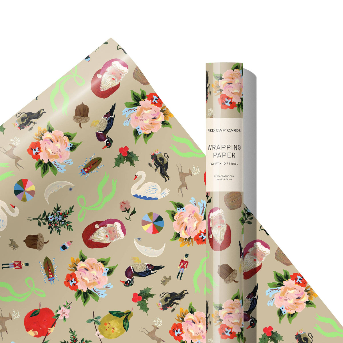 Merry Christmas to You 10 ft Wrap Roll - Red Cap Cards