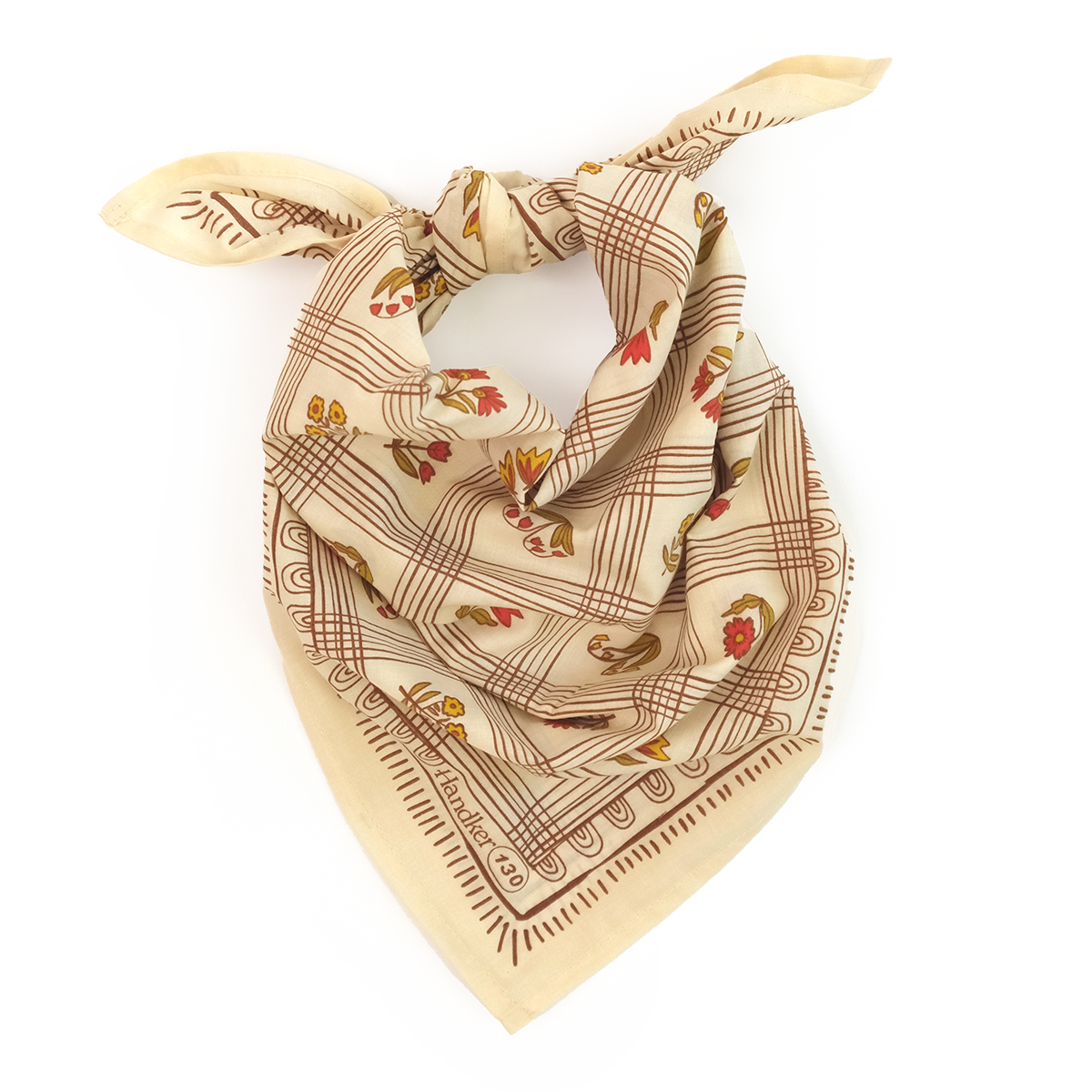 Yellow and red handkerchief