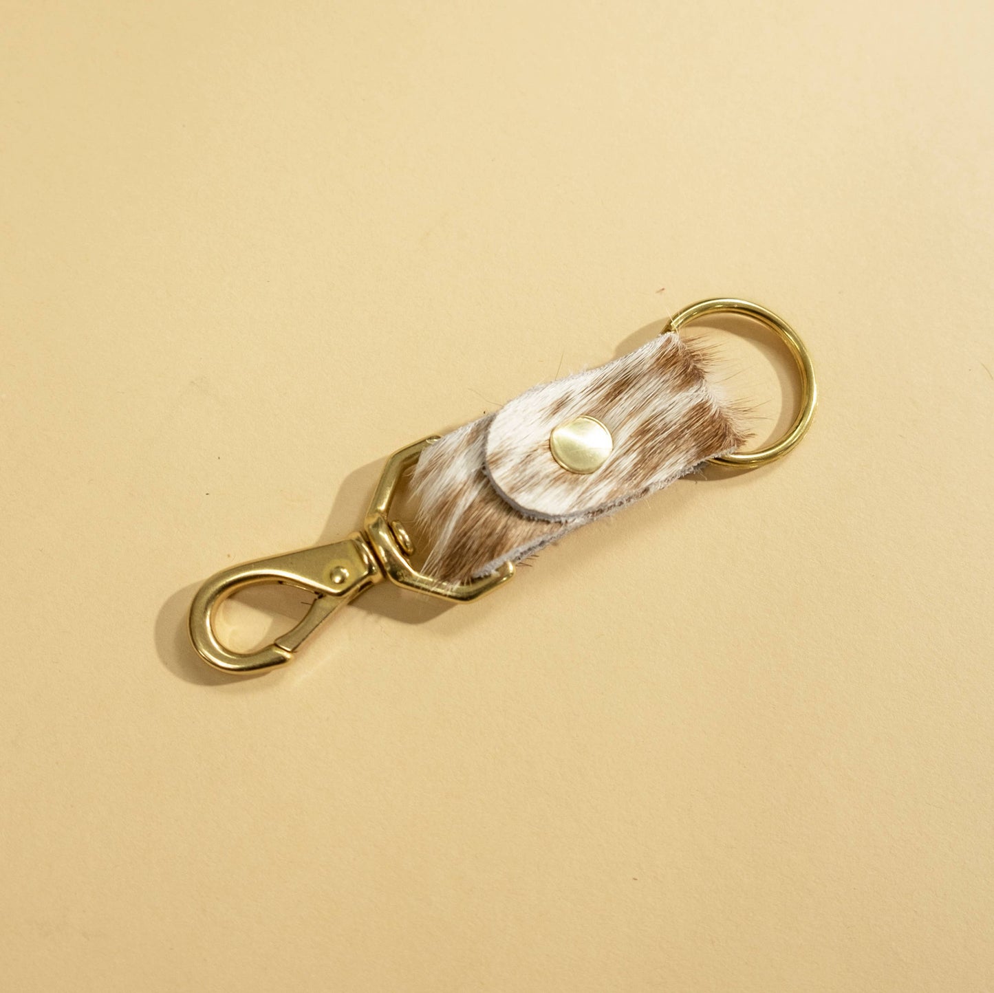 Primecut - Keychain - Caramel Speckled Hair on Hide