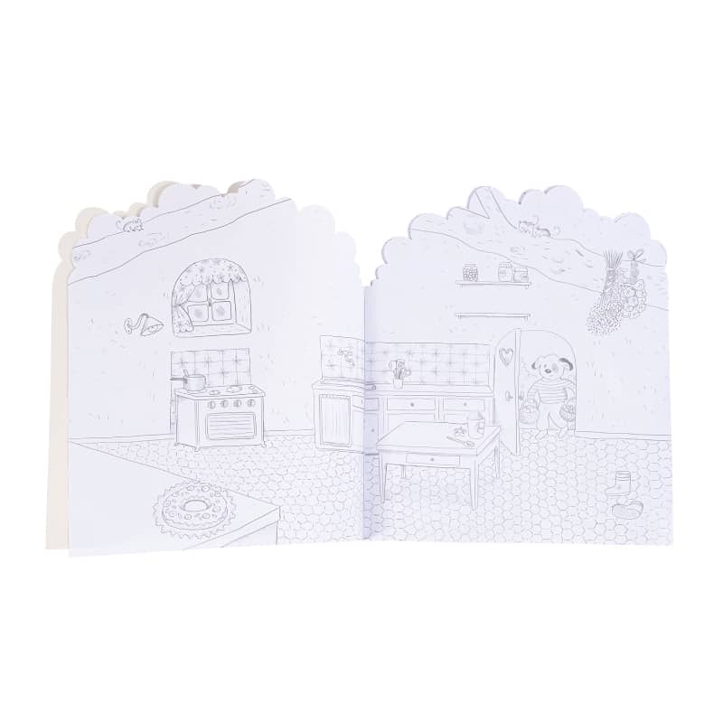 Coloring sticker book