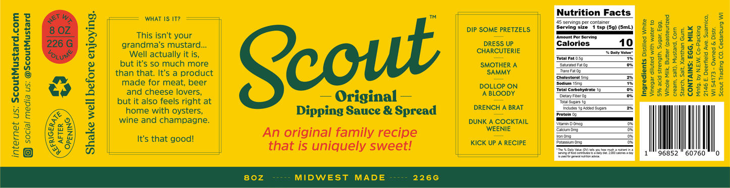 Scout Trading Co - Scout Dipping Sauce - Original Mustard