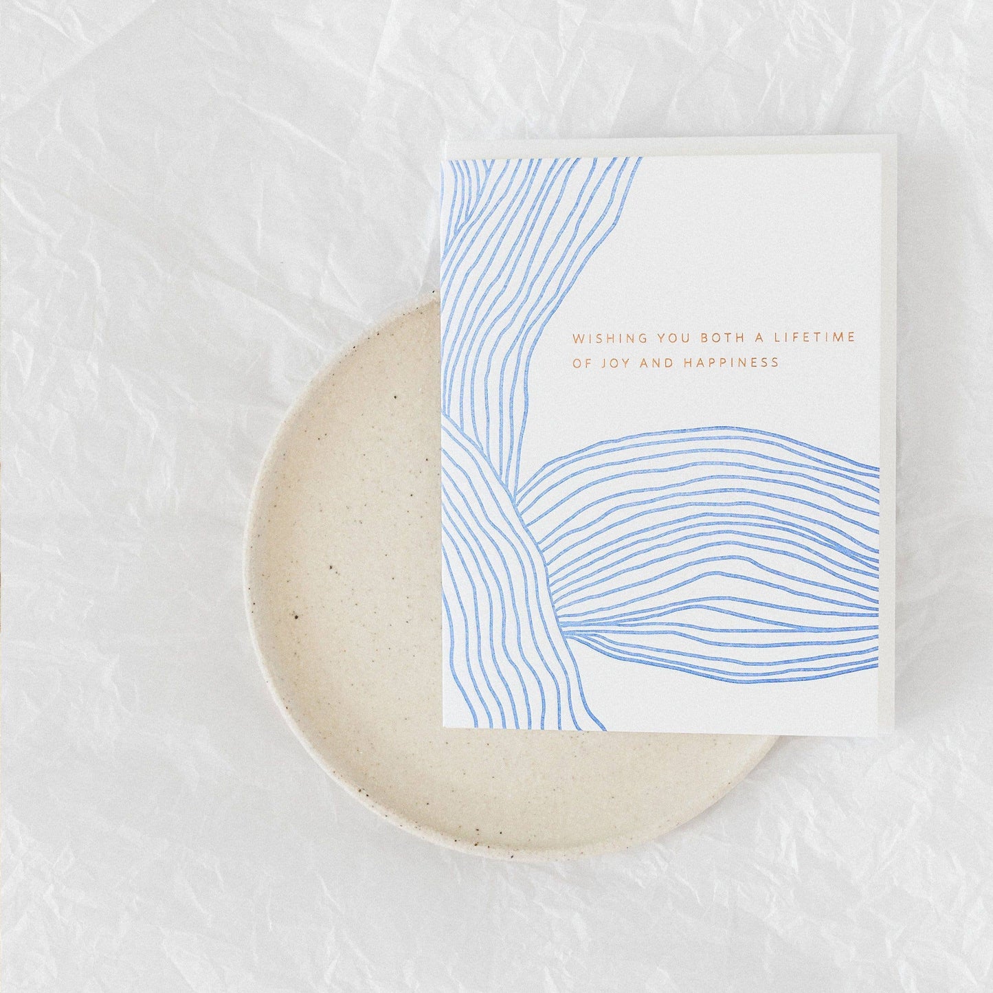 Lifetime of Joy Lines Wedding Greeting Card