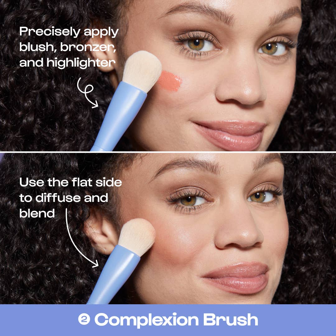 Alleyoop Makeup | Clean Beauty 4-in-1 Makeup Brushes | Beauty Tools | Brush