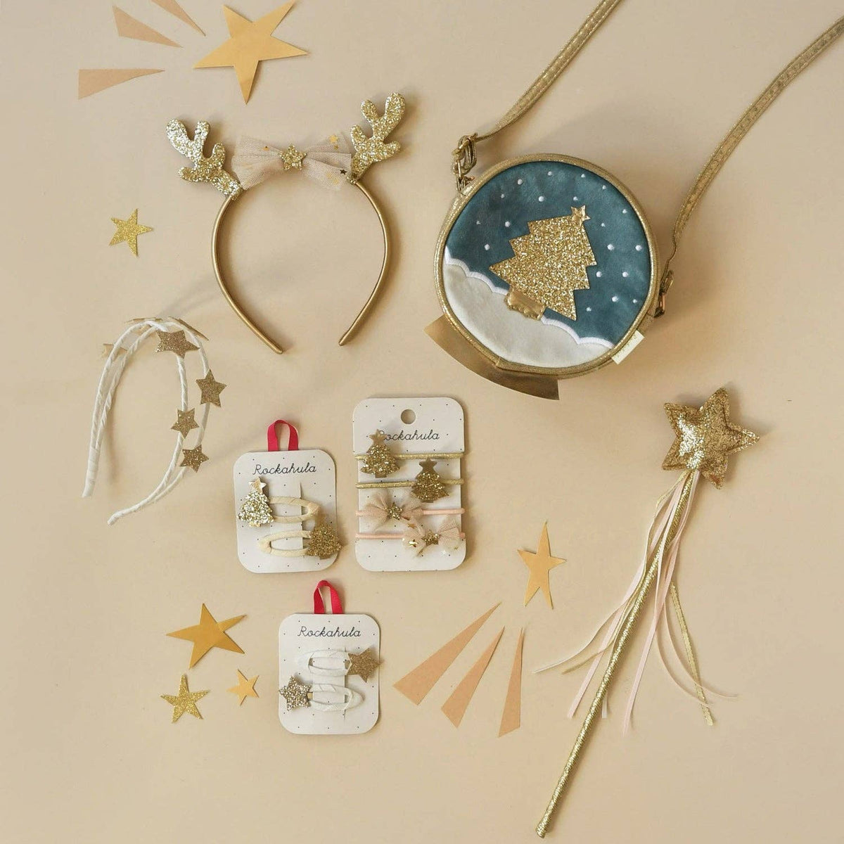 Golden Christmas Tree Ponies - Rockahula Kids US