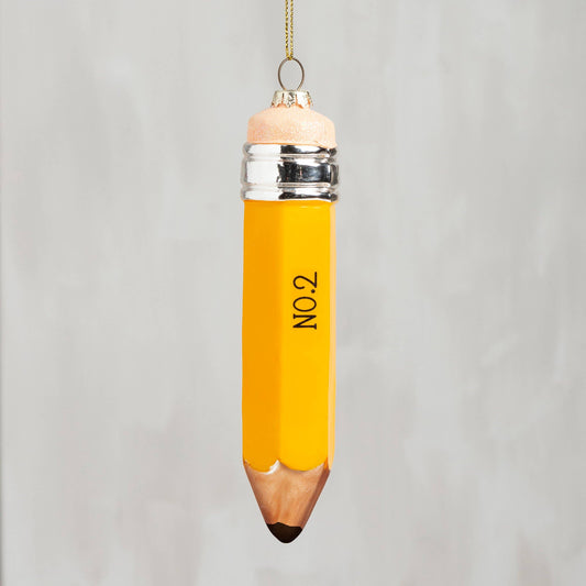 Glass Pencil Ornament