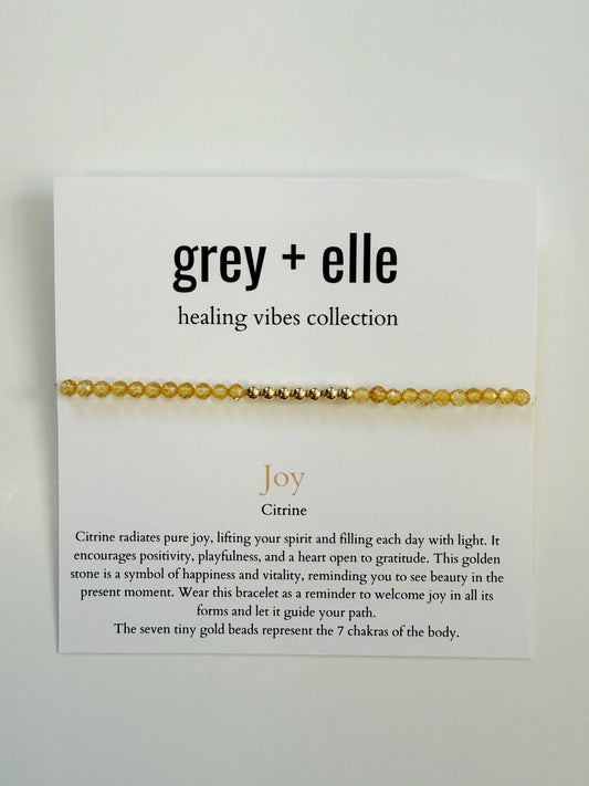 JOY BRACELET - grey + elle - Healing Vibes Collection