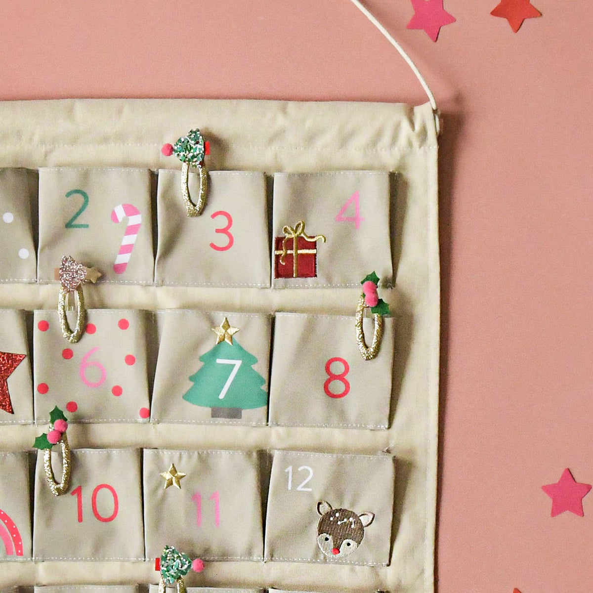 Jolly Christmas Reusable Advent Calendar - Rockahula Kids US