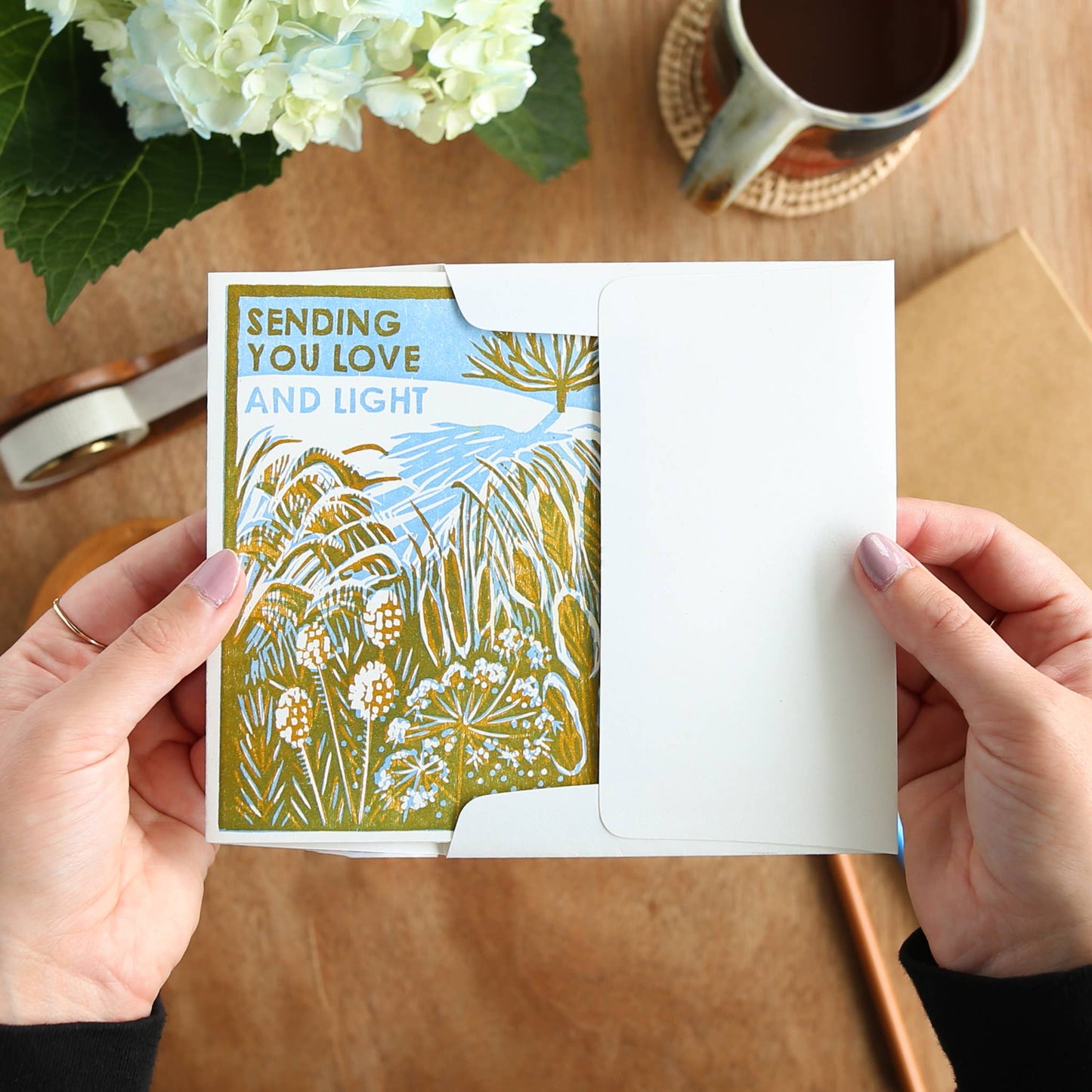 Love and Light (Winter Garden) Hanukkah Card