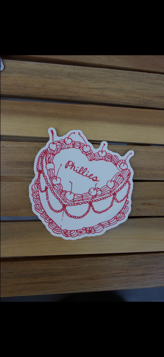 Phillies Cake Sticker
