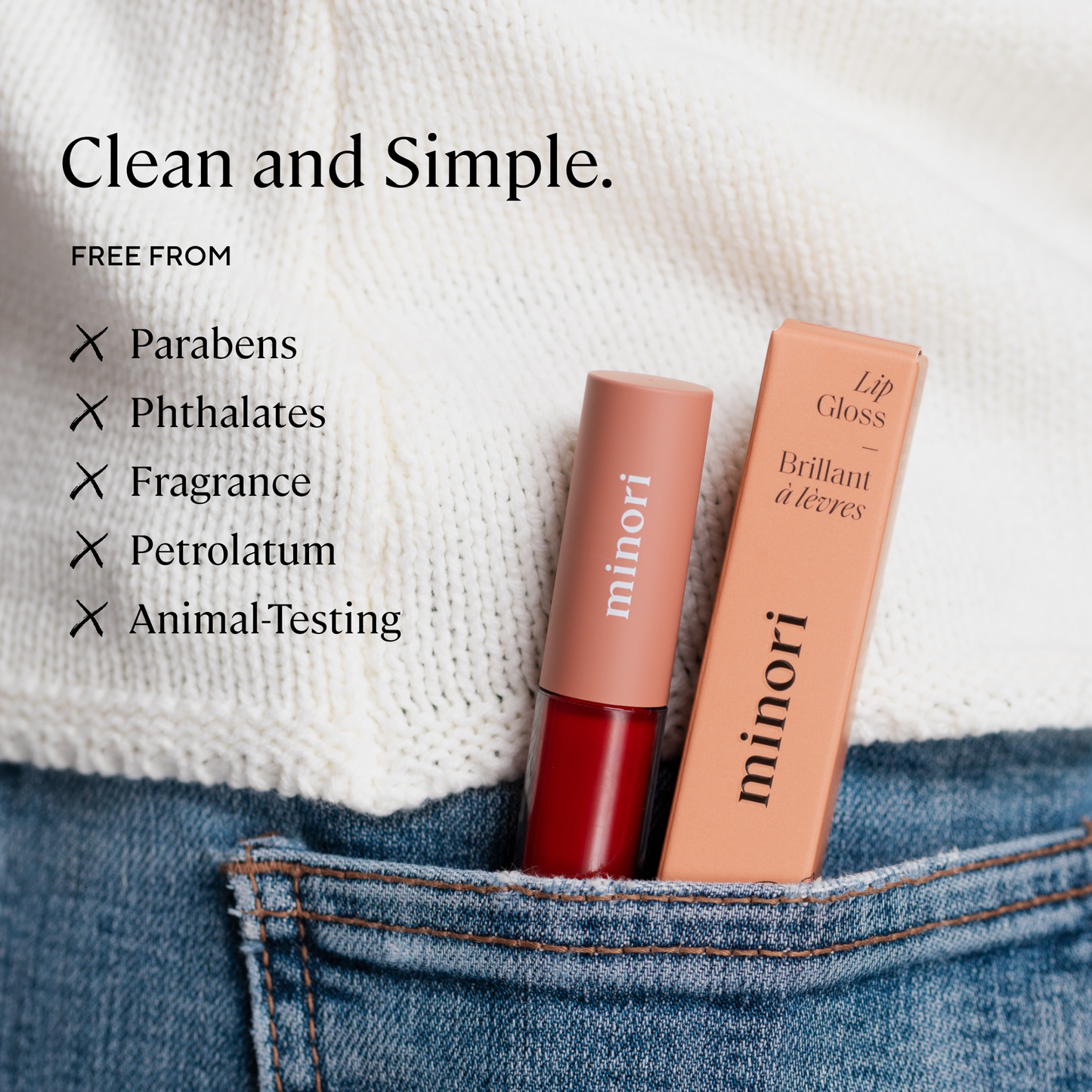 Minori - Lip Gloss — Poppy (Red) New!