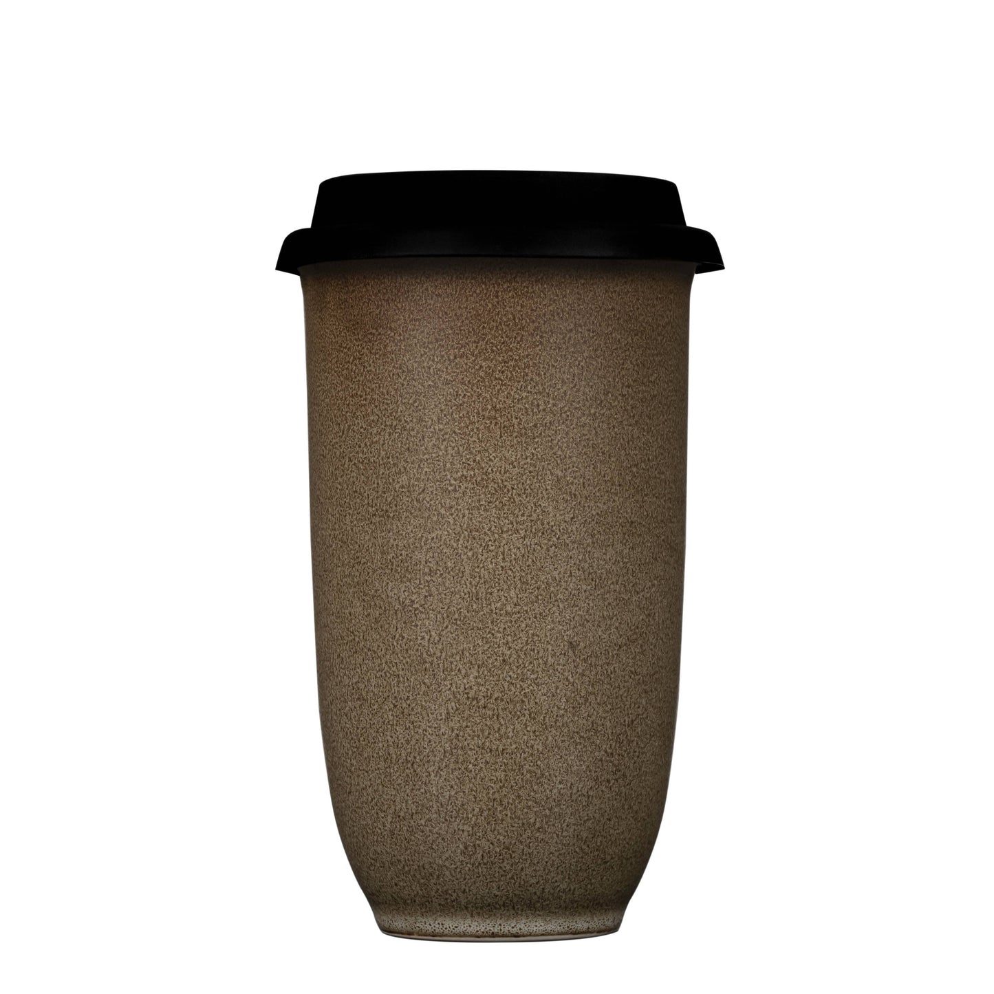 Brown Nova Ceramics Travel Mugs - Mantle Ceramic Travel Cup 16oz | Reusable Coffee Cup