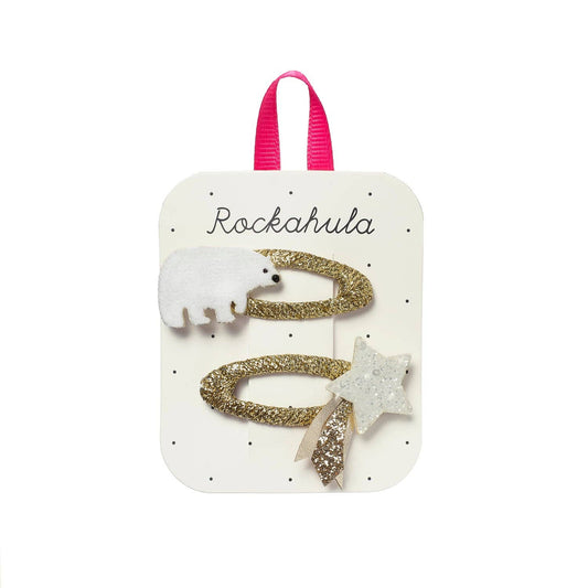 Snowy Polar Bear Clips - Rockahula Kids US