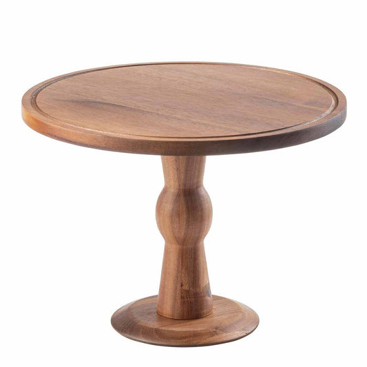 Acacia Cake Stand - tall