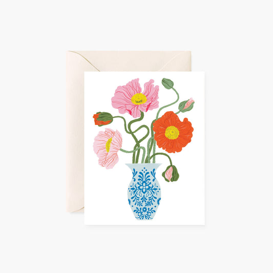 POPPY VASE | greeting card