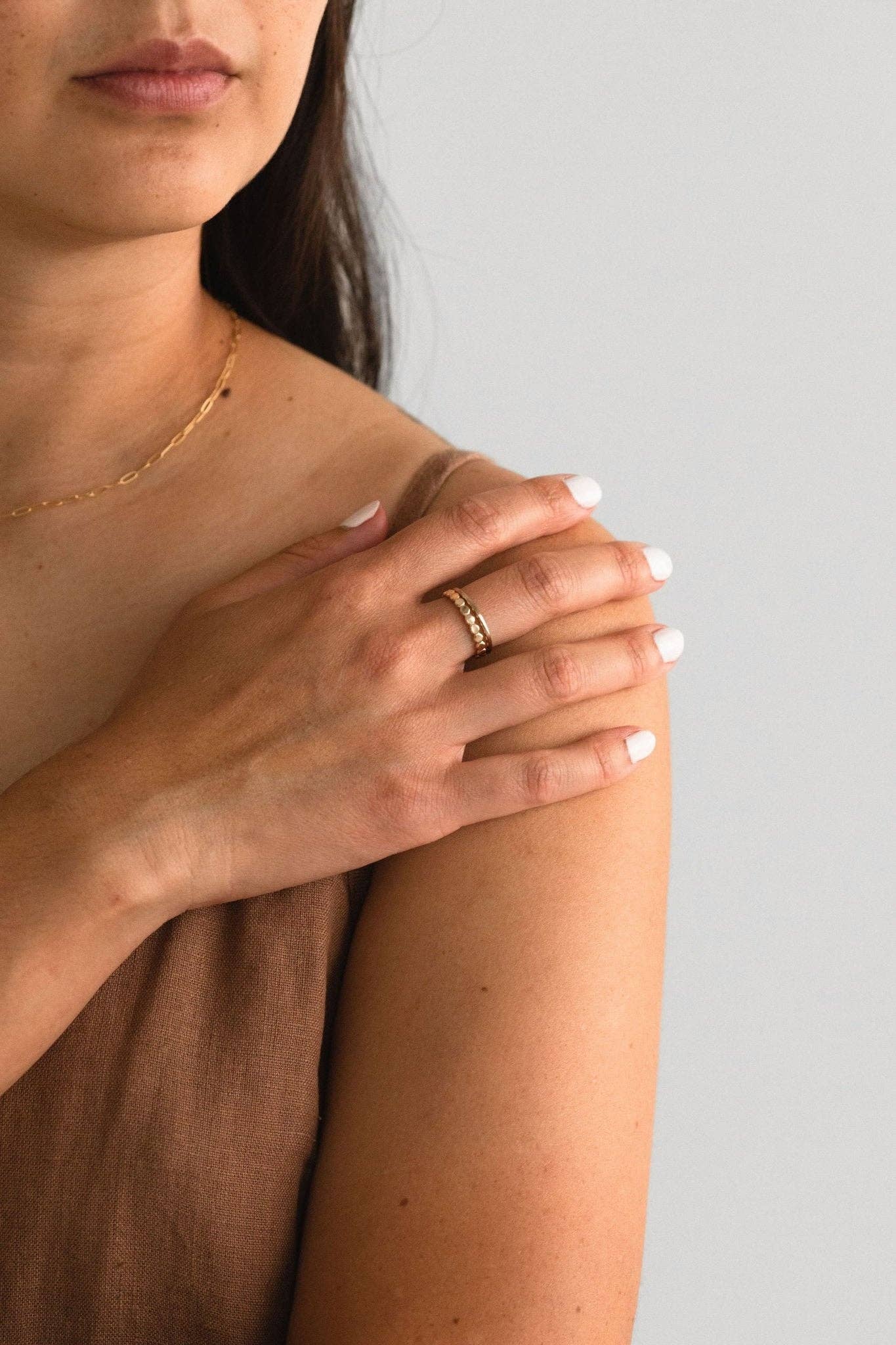 Maeve Round Stacking Ring | Gold Fill - Sheena Marshall Jewelry